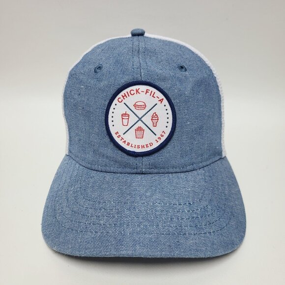 Chick-Fil-A Hat Cap Signature Member Limited Edition Snapback Trucker Blue - Picture 1 of 11